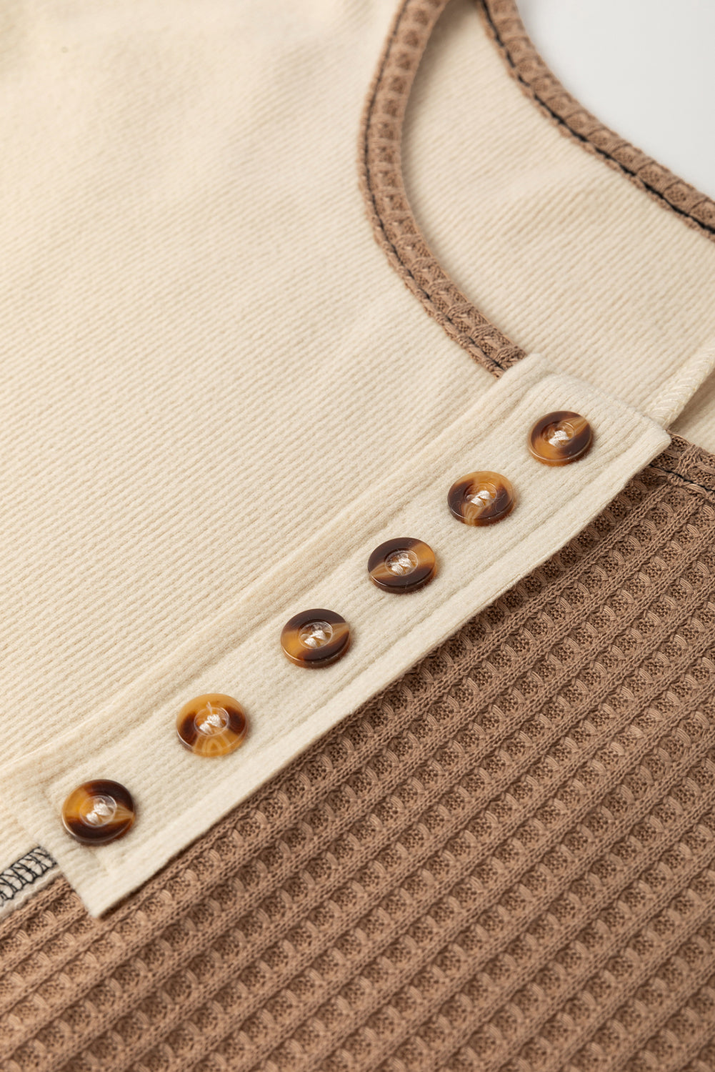 Jaliyah Knit Stitch Detail Long Sleeve Top